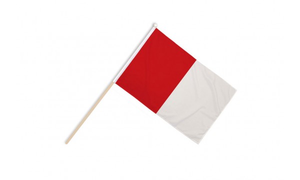 Red and White Irish County Large Hand Flags